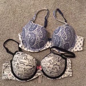 Lightly used Victorias Secret Body Lined Demi Bra